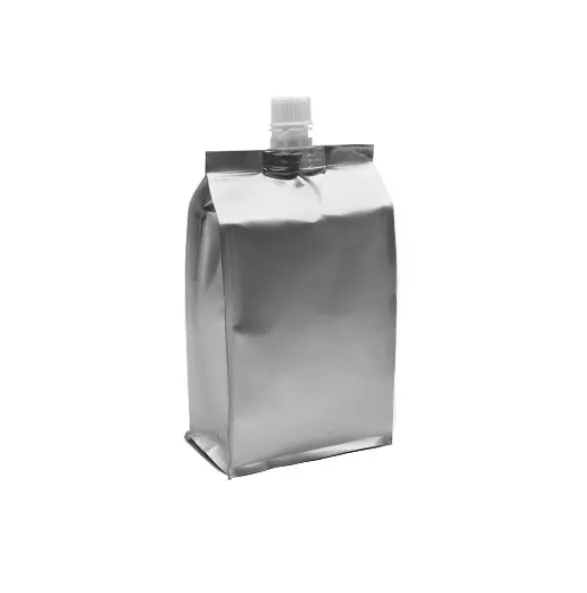 custom flat buttom pouch with spout