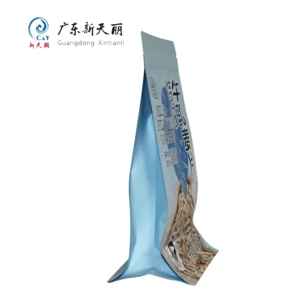 Custom Flat Bottom Pouch with Zipper, Oatmeal Pouches Bulk-3