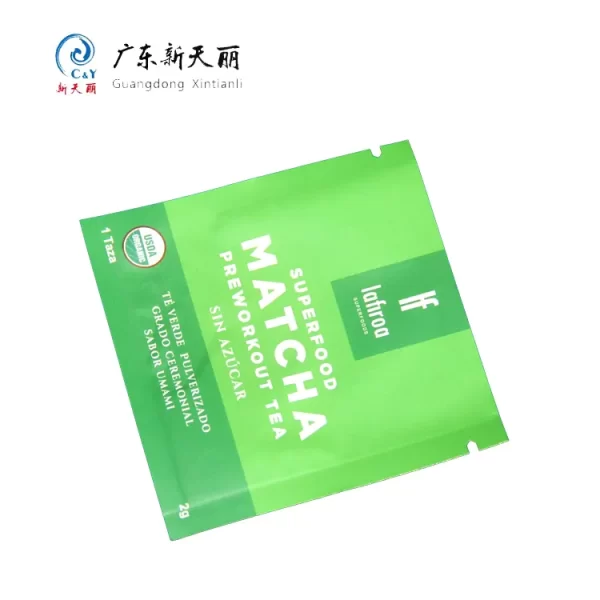 Custom-Printed Lay Flat Pouches, 3 Side Seal Tea Bag Pouches-3
