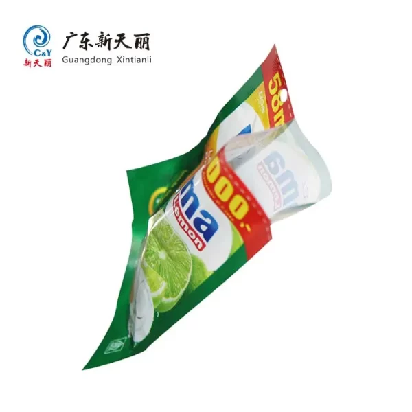 Custom-Printed Stand Up Pouches for Dishwashing Liquid-1