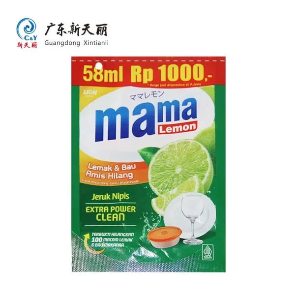 Custom-Printed Stand Up Pouches for Dishwashing Liquid-6