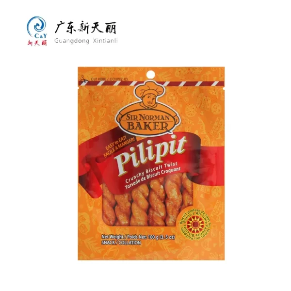 Custom Snack Pouch, Wholesale 3-Side Seal Pouch for Biscuit-4