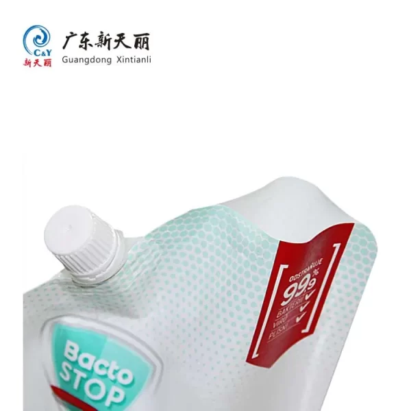 Hand Wash Spout Pouch Wholesale, Custom Liquid Soap Pouch-3