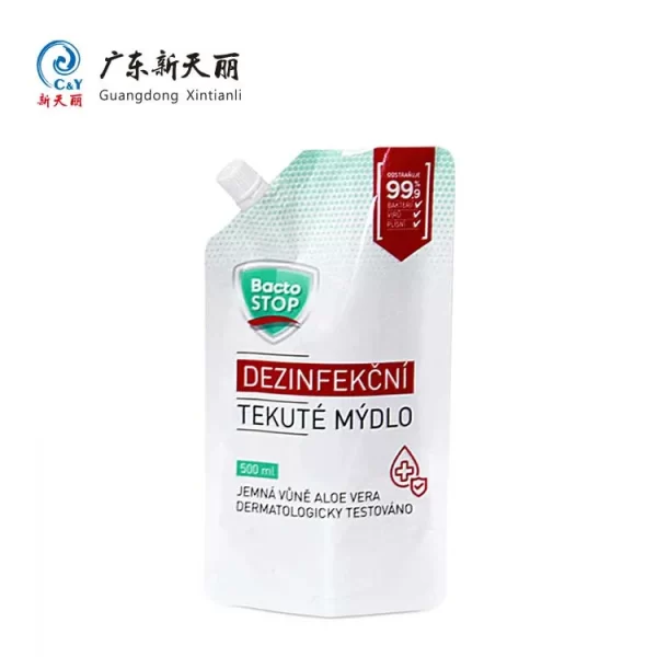 Hand Wash Spout Pouch Wholesale, Custom Liquid Soap Pouch-4