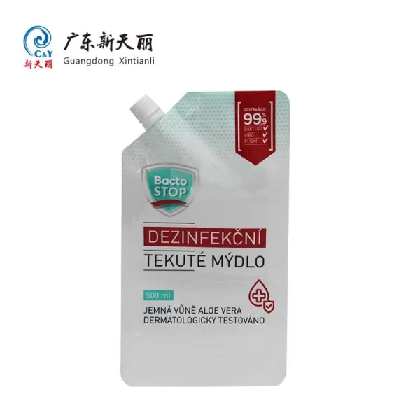 Hand Wash Spout Pouch Wholesale, Custom Liquid Soap Pouch-6