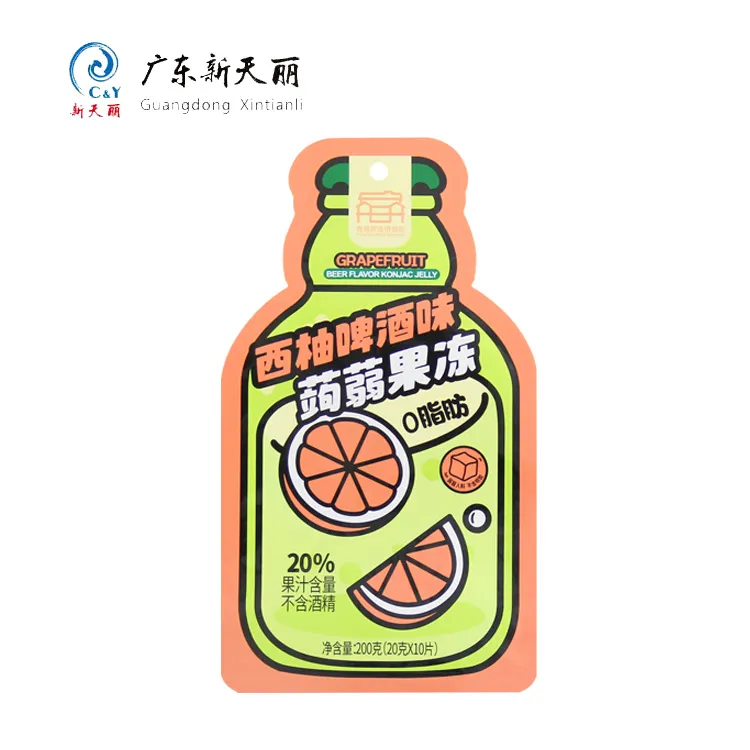 Jelly Drink Pouches Wholesale, Custom Shape Liquid Packaging-6