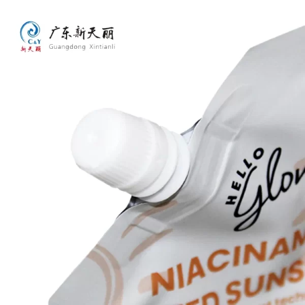 Skin Care Liquid Custom Stand Up Pouches With Spout-3