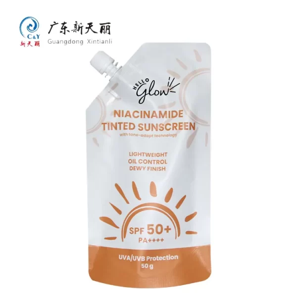 Skin Care Liquid Custom Stand Up Pouches With Spout-5