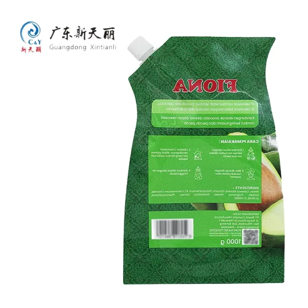 Special Shape Custom Spout Pouches For Shampoo & Conditioner-5