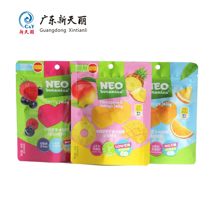 Wholesale Stand Up Pouches, Custom Candy Zipper Pouches-2
