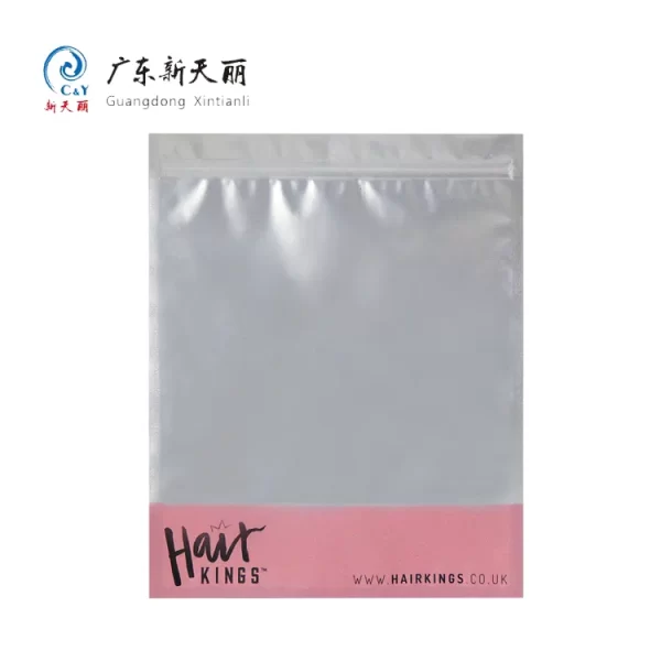 Wig Flat Pouches Wholesale With Zipper and Clear Window-3