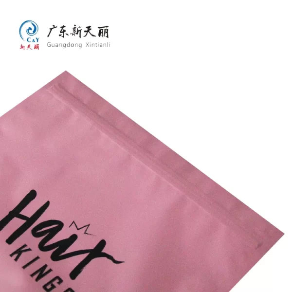 Wig Flat Pouches Wholesale With Zipper and Clear Window-5