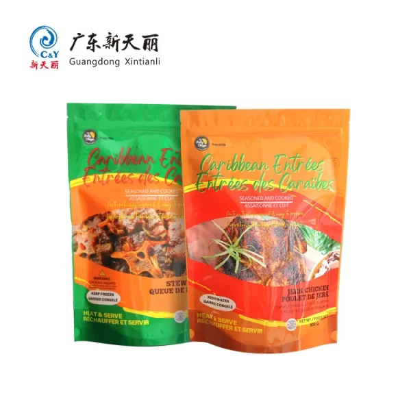 China Frozen Food Pouches Wholesale, Stand Up Zipper Pouch-1