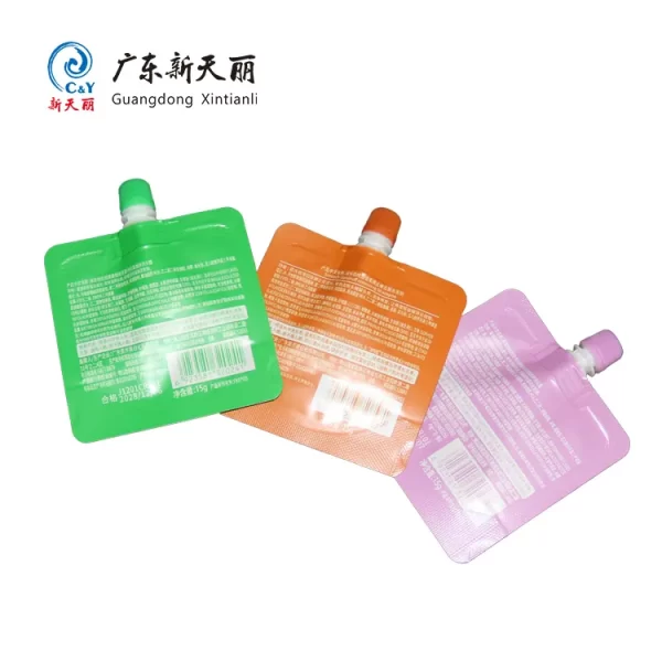 Flat Bottom Spout Pouch Wholesale, Sachet Pouch for Cream-2