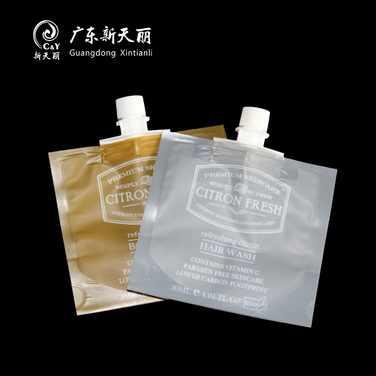 Sachet Pouches Wholesale, Custom Shampoo Spout Pouches-2