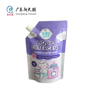 Spout Stand Up Pouches Wholesale, Liquid Detergent Packaging-2