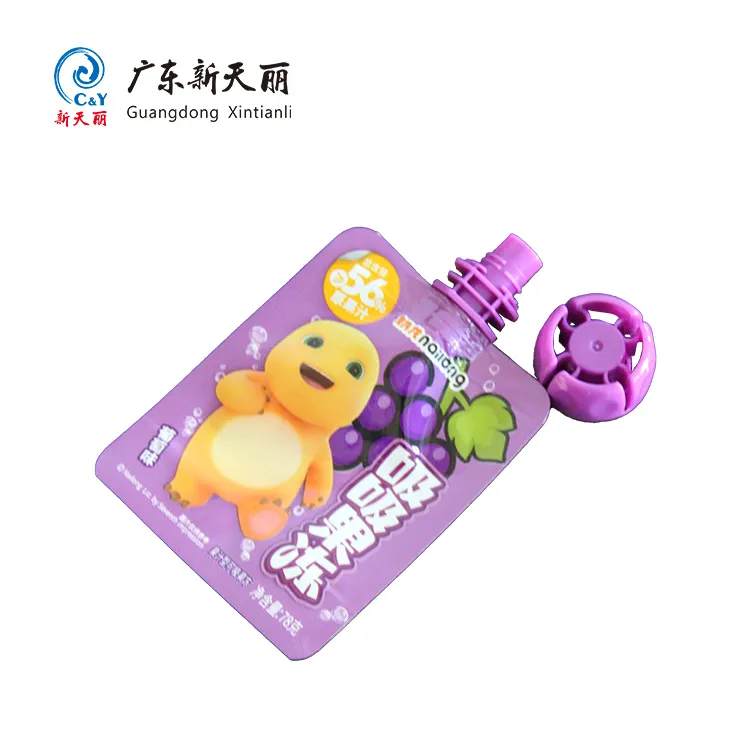 Stand Up Squeeze Pouches Wholesale For Jelly Drink & Baby Puree-3