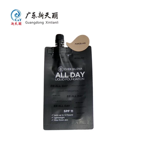 Wholesale Custom Printed Spout Pouches For Liquid Foundation-1