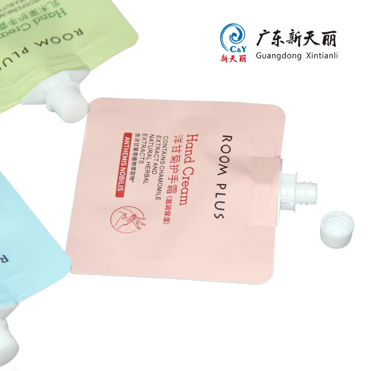 Bulk Custom Printed Stand Up Pouch With Spout for Hand Cream-1