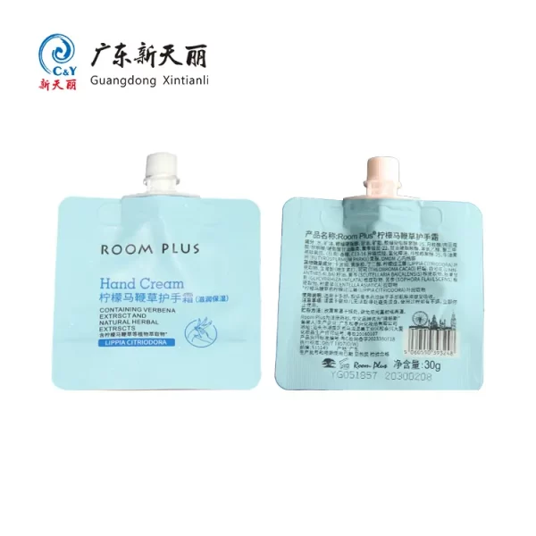 Bulk Custom Printed Stand Up Pouch With Spout for Hand Cream-6