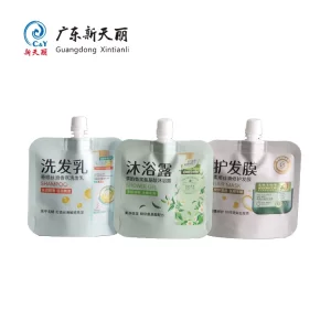 Bulk Stand Up Pouches with Spout, Travel Shampoo Packaging-6