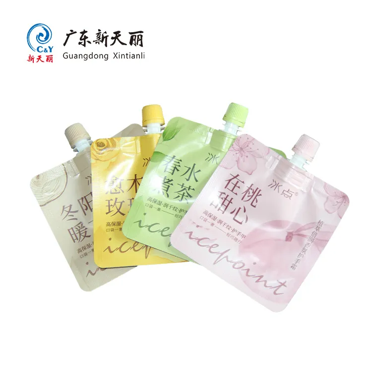 Custom Design Cosmetic Packaging, Bulk Sachet Spout Pouch-2