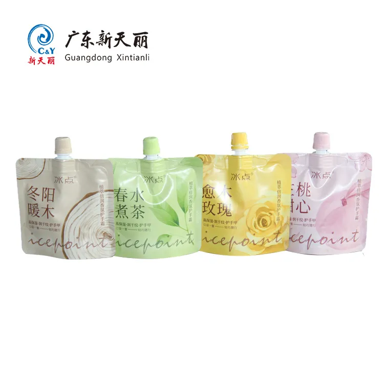 Custom Design Cosmetic Packaging, Bulk Sachet Spout Pouch-6