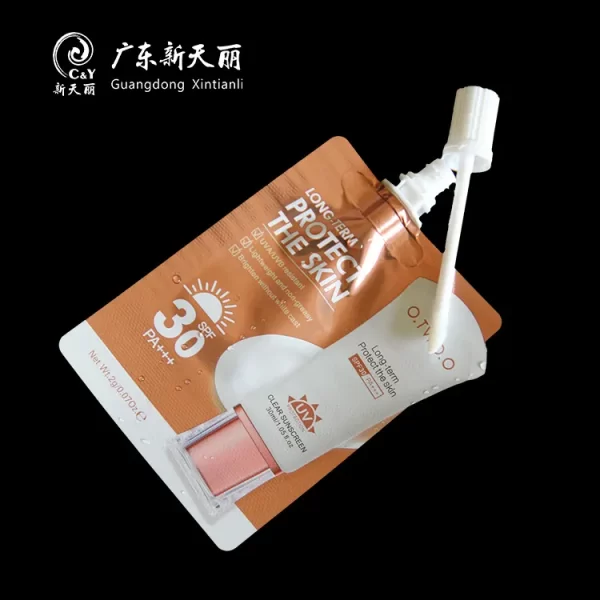 Emballage cosmétique flexible sur mesure avec brosse-1