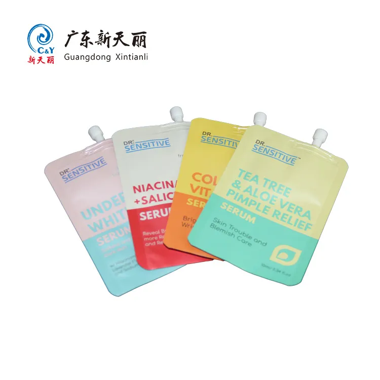 Sacs à bec imprimés personnalisés Wholesale, Cosmetic Pouch Packaging-5