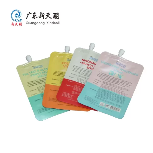 Custom Print Spout Bags Wholesale, Cosmetic Pouch Packaging-6