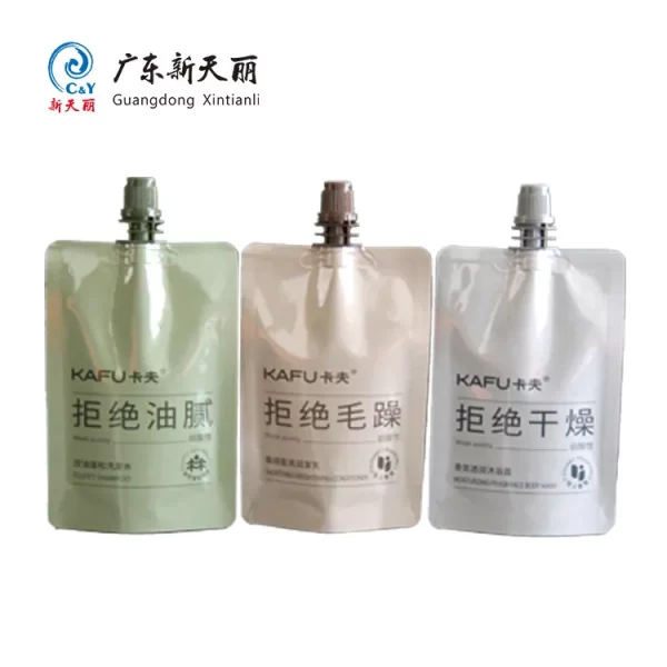 Custom Shampoo Pouch Wholesale, Standing Pouch With Spout-1