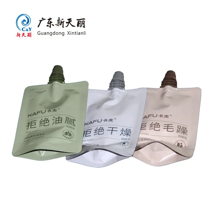 Custom Shampoo Pouch Wholesale, Standing Pouch With Spout-2