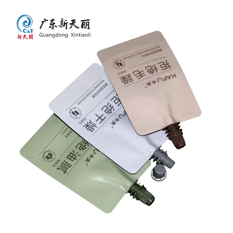 Custom Shampoo Pouch Wholesale, Standing Pouch With Spout-3