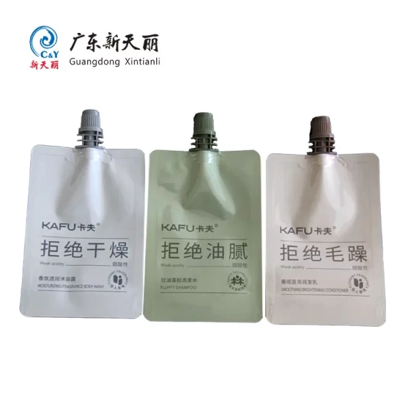 Custom Shampoo Pouch Wholesale, Standing Pouch With Spout-6