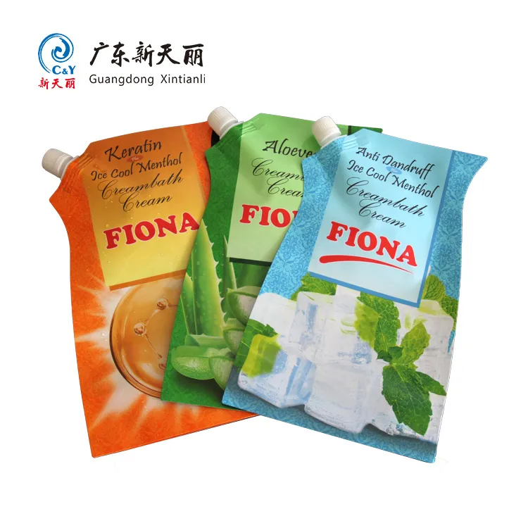 Flat Bottom Spout Pouch Customized, Shampoo Pouch Wholesale-2