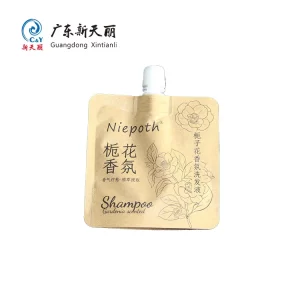 Shampoo Custom Printed Kraft Stand Up Pouches With Spout-4