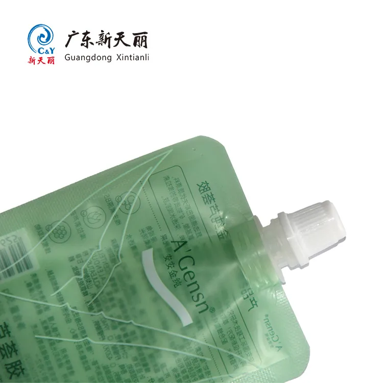 Spout Cosmetic Packaging Pouches Wholesale For Aloe Vera Gel-1