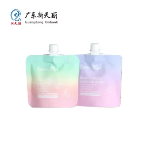 Spouted Stand Up Pouches Bulk, Custom Hand Cream Packaging-1