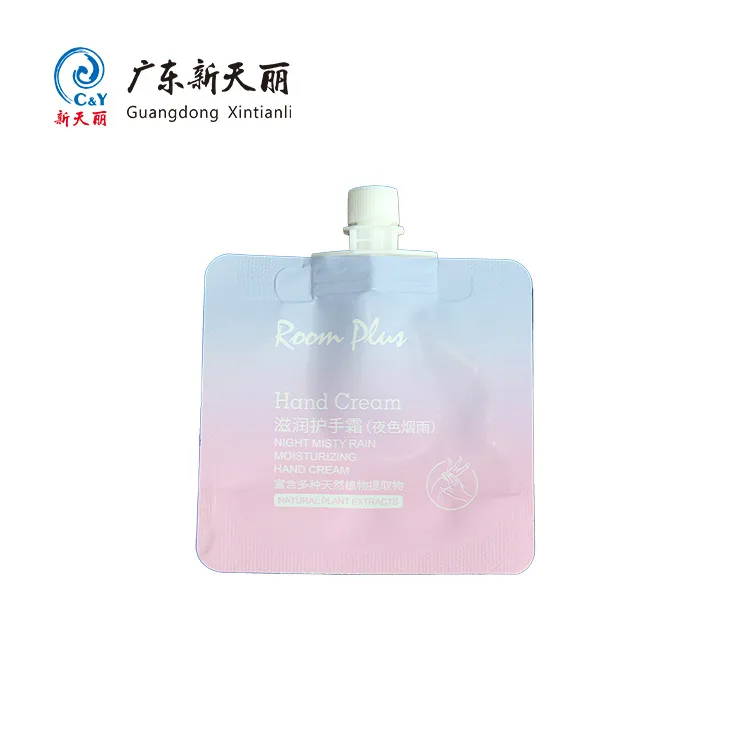 Spouted Stand Up Pouches Bulk, Custom Hand Cream Packaging-2