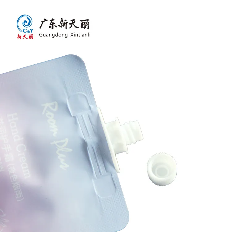 Spouted Stand Up Pouches Bulk, Custom Hand Cream Packaging-4