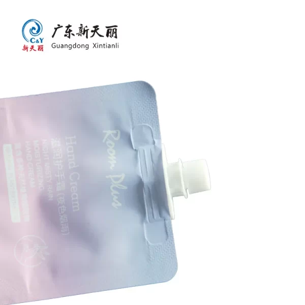 Spouted Stand Up Pouches Bulk, Custom Hand Cream Packaging-5