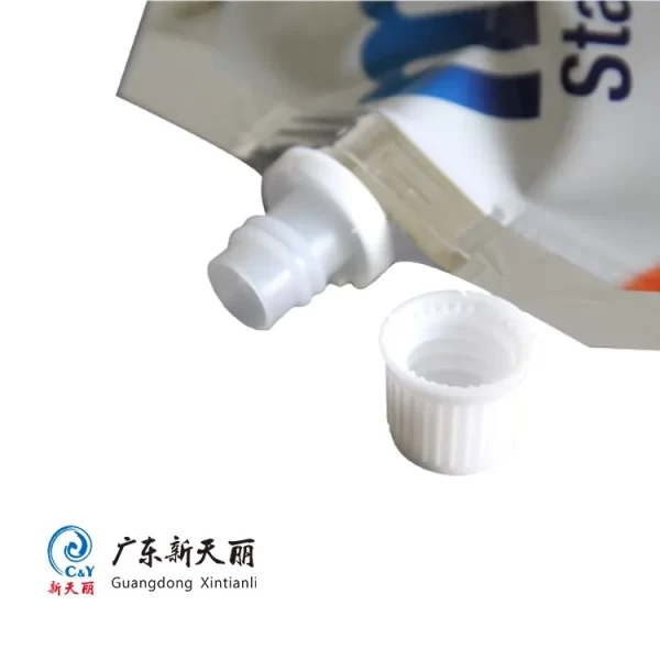 Wholesale Flat Bottom Spout Pouch, Detergent Liquid Pouch-1