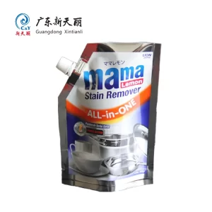 Wholesale Flat Bottom Spout Pouch, Detergent Liquid Pouch-5