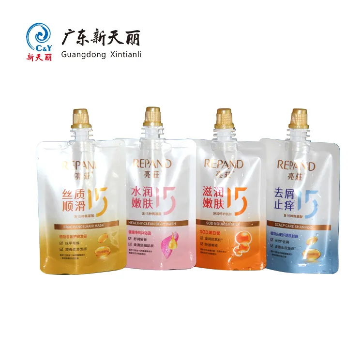 Wholesale Small Customized Stand Up Pouches for Shower Gels-1