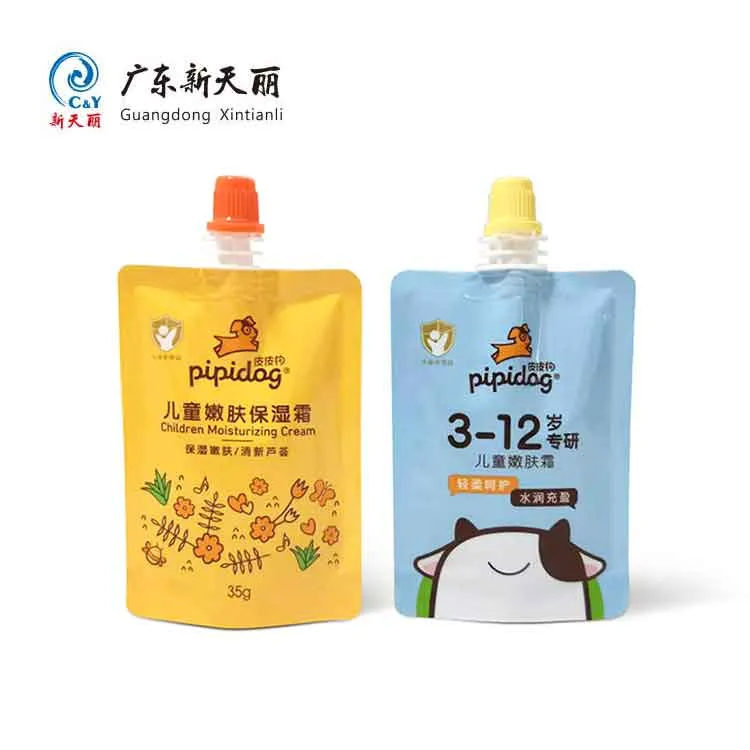 Bulk Custom Printed Pouches With Spout, Kids Lotion Pouches