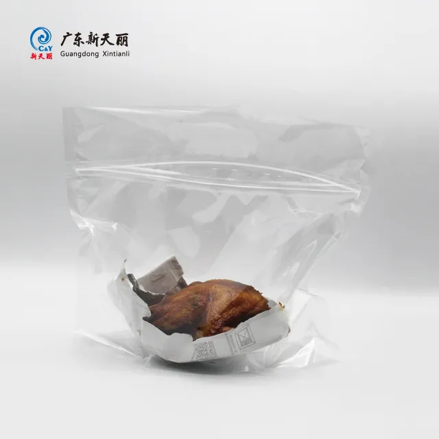 Custom Printed Food Pouches, Roast Chicken Zipper Pouches-6