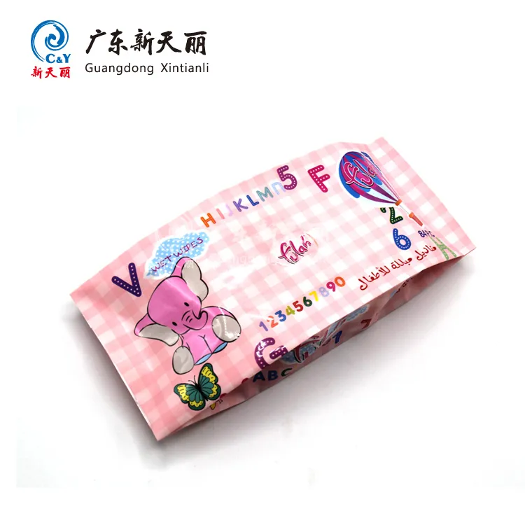 Custom Wet Wipe Packaging, Side Gusset Wet Wipes Pouch-3