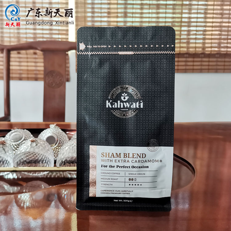 Wholesale Coffee Packaging Bags, Flat Bottom Zipper Pouch-1