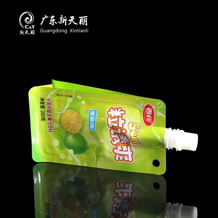 Emballages flexibles imprimés sur mesure, sachets de jus de fruits en gros-6