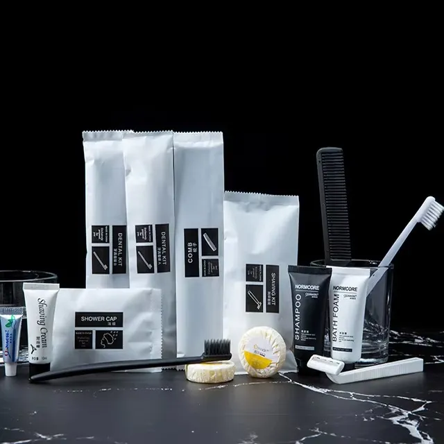 Custom Hotel Toiletries Packaging for Single-Use Sachets
